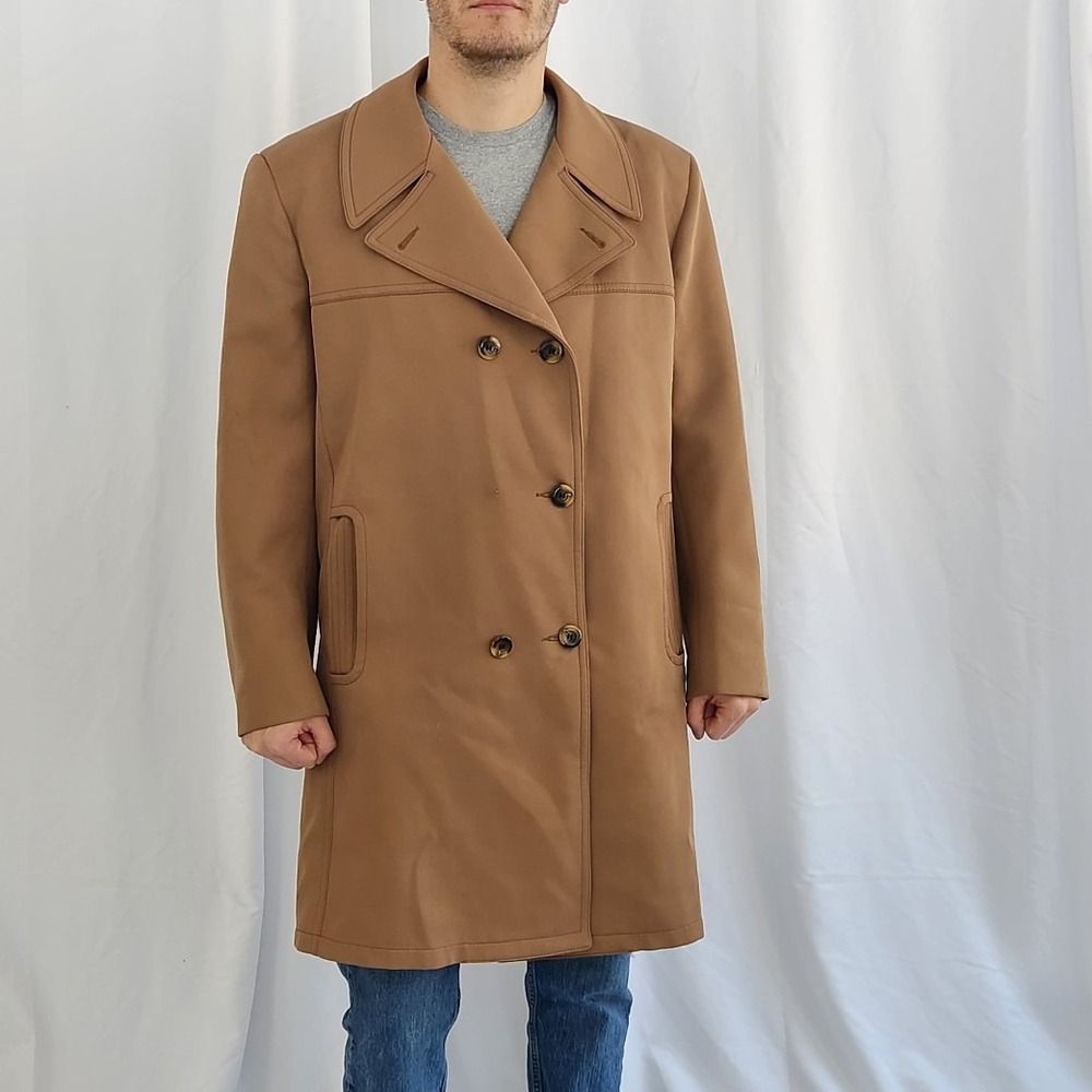 70s Tan Trench Coat